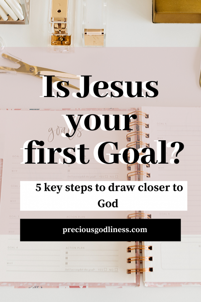 Is Jesus your first Goal